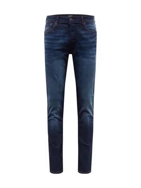 JACK & JONES Džinsai Tim tamsiai mėlyna