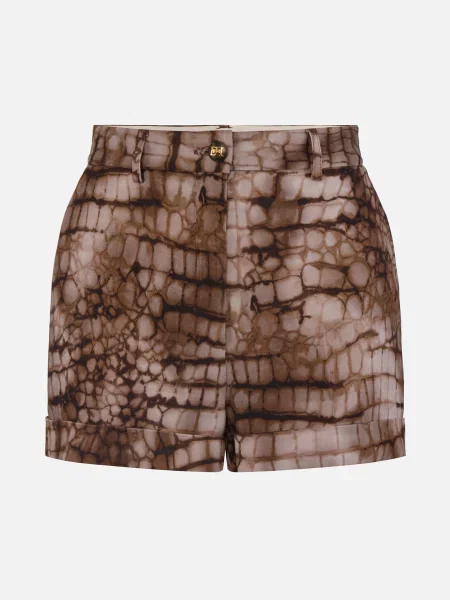 Шорти Elisabetta Franchi коричневі