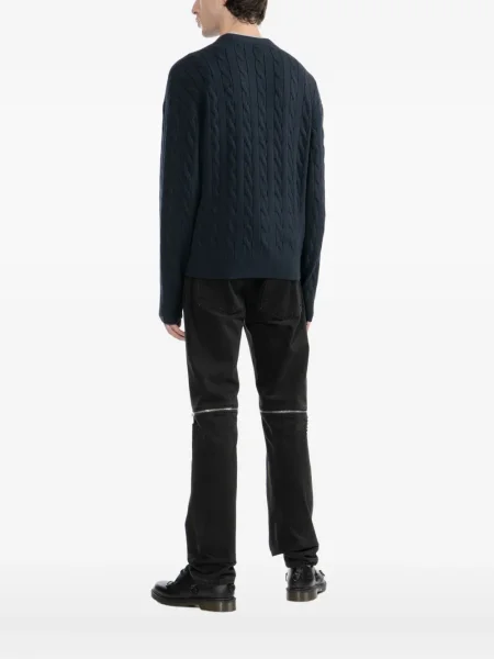 Cardigan Aape By A Bathing Ape cu broderie albastru