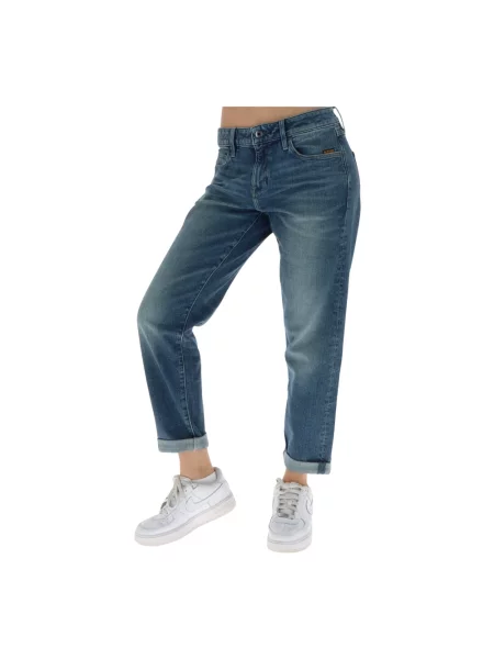 Jeansy boyfriendy G-star niebieskie