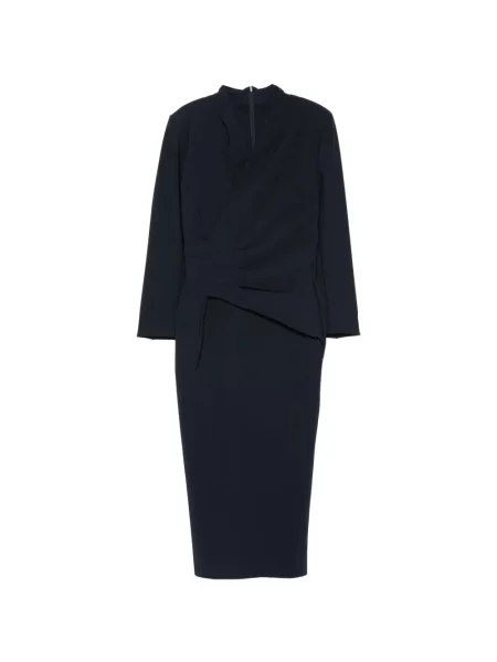 Lung rochie Chiara Boni La Petite Robe cu volane negru