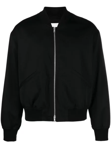 Geacă bomber Jil Sander de lână negru