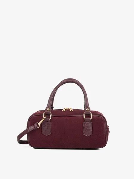 Regina Notte Сумка Замша/шкіра бордовий