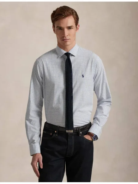 POLO RALPH LAUREN Cămașă | stretch albastru