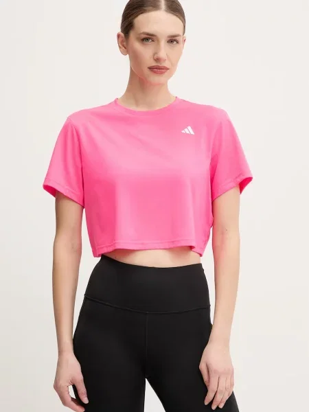 T-shirt προπόνησης adidas Performance ροζ