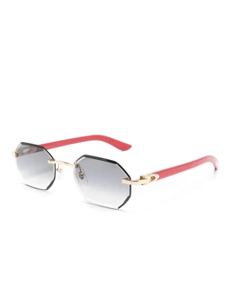 Saulės akiniai Cartier Eyewear raudona