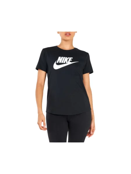 Koszulka sportowa Nike z krótkim rękawem czarna