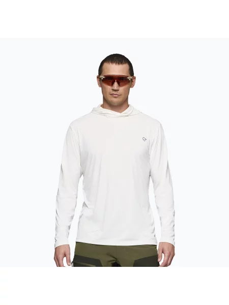 Trekingová mikina NORRONA Femund Tech Hood snow white bílá