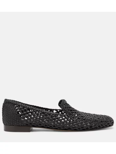 Kožené slip on loafersy Le Monde Beryl čierna