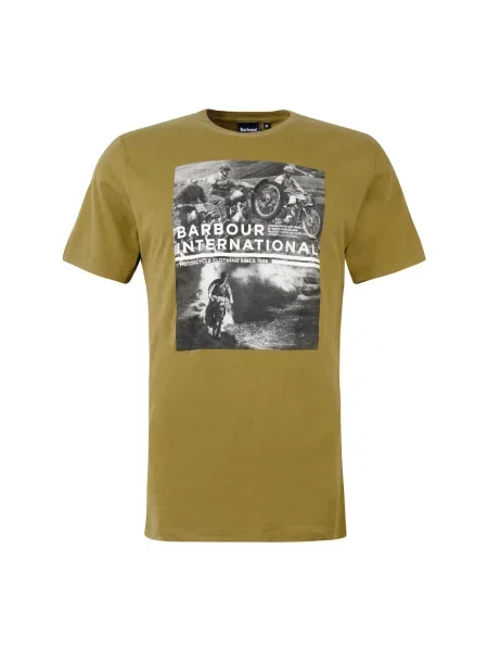 Koszulka Barbour retro zielona