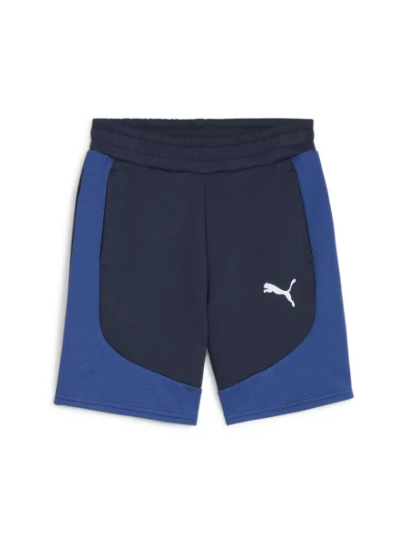 Młodzieżowe szorty Evostripe PUMA Club Navy Blue niebieskie