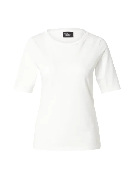 S.Oliver BLACK LABEL Tricou alb
