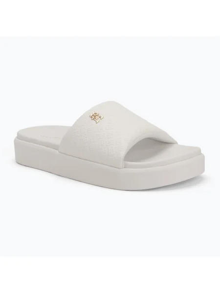 Női papucs Tommy Hilfiger Platform Monogram Poolslide ancient white. Méret: 36 EU fehér
