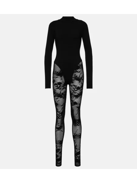 Salopetă Alaïa de lână negru