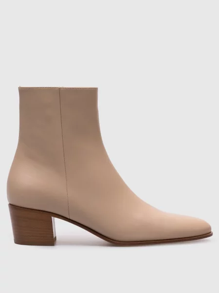 Кожаные ботинки Gianvito Rossi бежевые