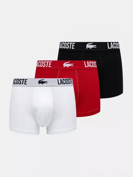Lacoste boxeralsó 3 db piros