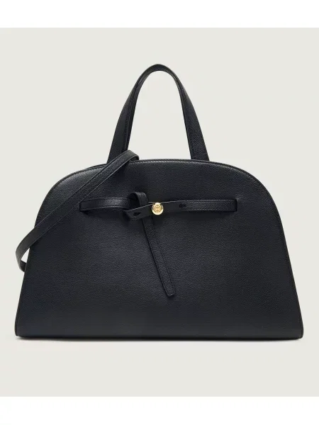 TORY BURCH Bőr shopper táska Romy Bauletto fekete