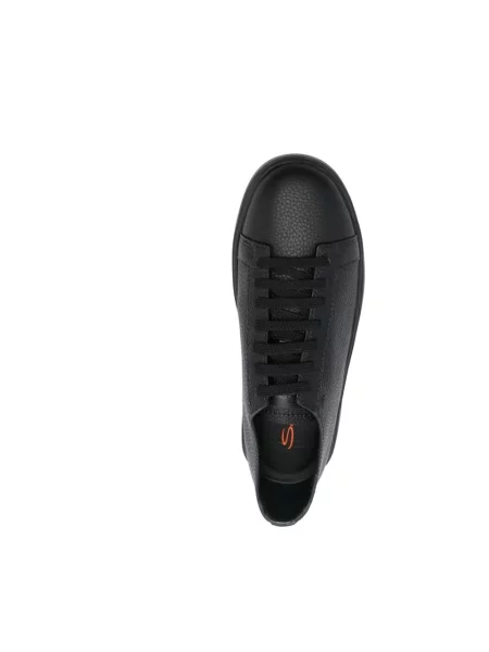 Sneakersy Santoni zamszowe czarne