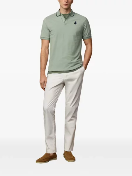 Tricou polo Hackett London cu imagine verde