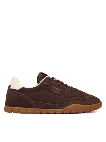 Sneakersy Tommy Jeans brązowe