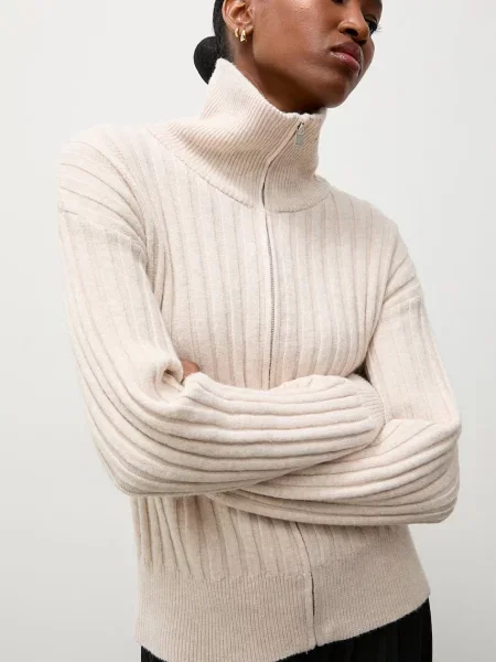 Answear.LAB cardigan pentru femei cu vâscoză bej