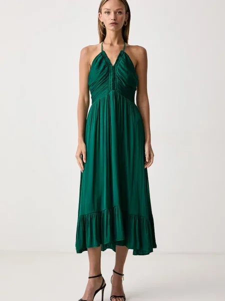 Morgan rochie evazată verde