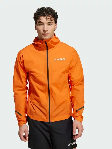 Вітровка adidas комбінований верх помаранчевий