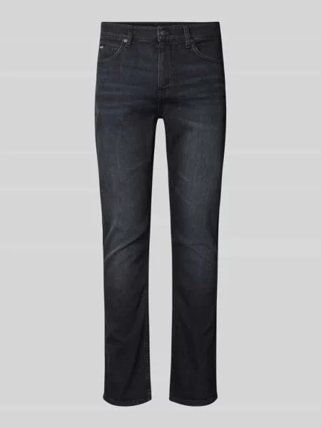 Jeansy o kroju slim fit z mieszanka bawełny model Delaware' Boss