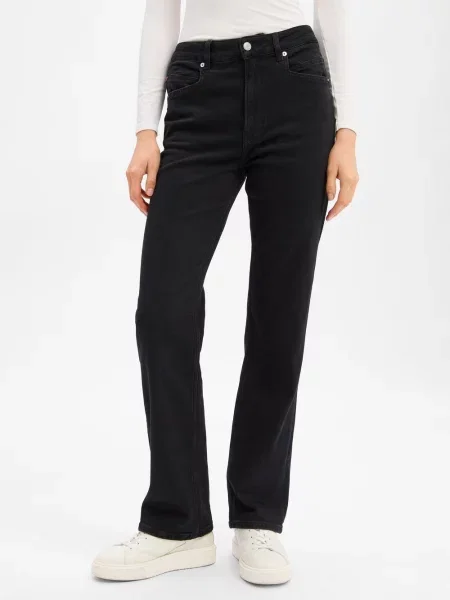 Boss Jeansy Straight Ada schwarz czarne