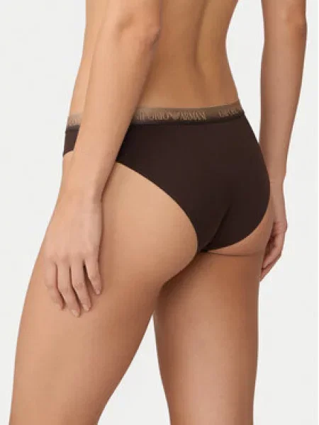 Emporio Armani Underwear Fazonos bugyi szett Sötétbarna