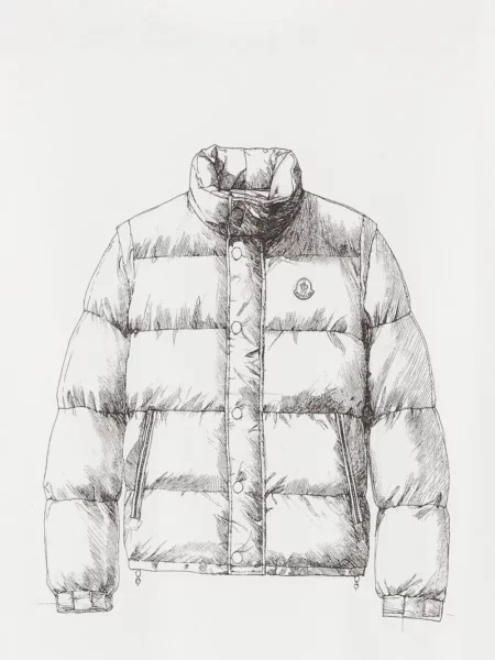 Koszulka dziecięca Moncler Enfant biała