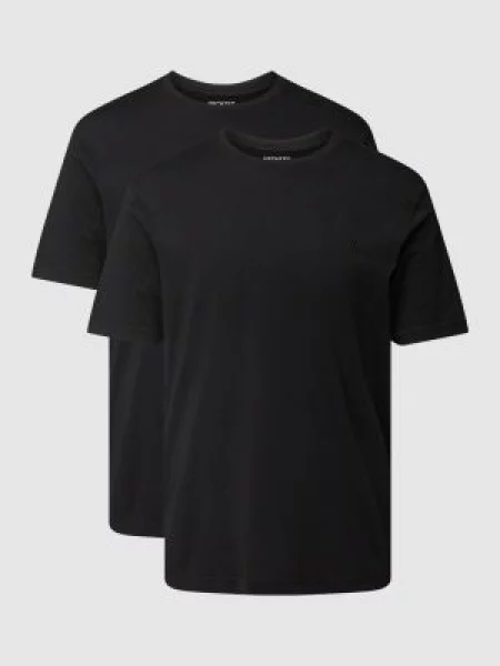 T-shirt z wyhaftowanym logo Hechter Paris czarna