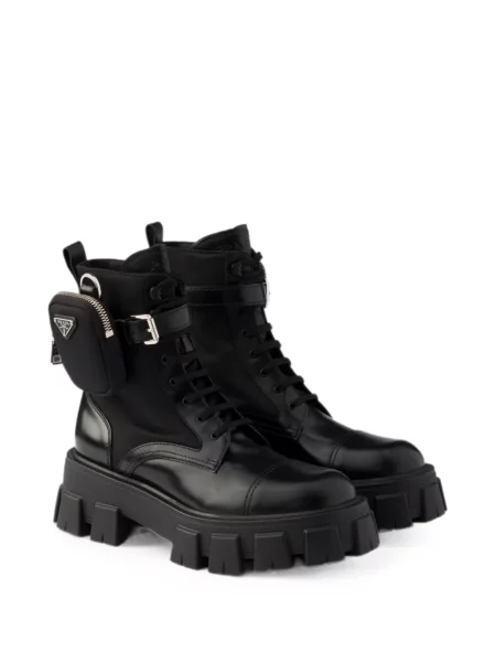 Botine Prada din piele negru