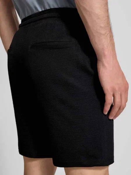 Szorty dresowe o kroju loose fit z mieszanka bawełny model KIAN' Only & Sons czarne