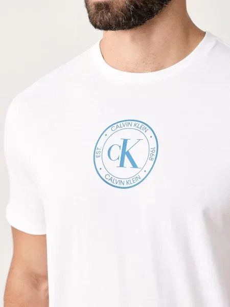 Calvin Klein Jeans тениска мъжка от бяло
