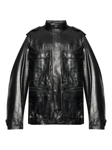 Geanta de piele Balmain negru