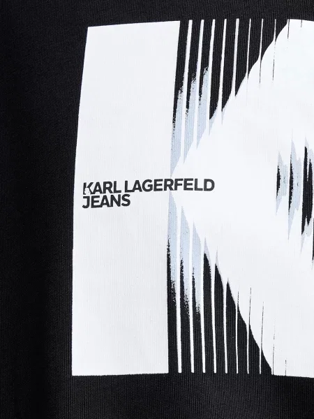Футболка Karl Lagerfeld Jeans з принтом чорний