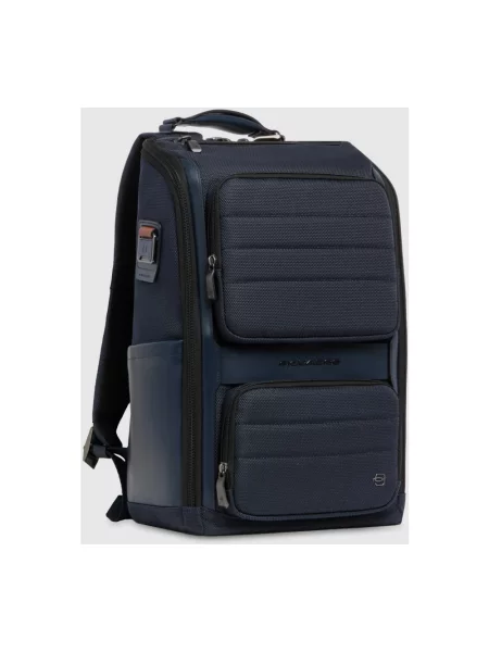 Torba na laptopa Piquadro skórzana wodoszczelna niebieska