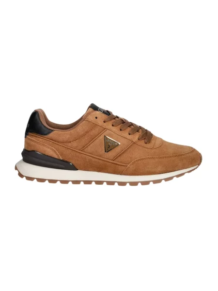 Sneakersy Guess skórzane brązowe