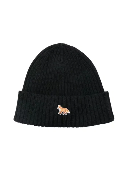 Maison Kitsuné czapka Baby Fox Beanie czarny