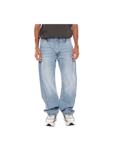 Szerokie jeansy Levi's niebieskie