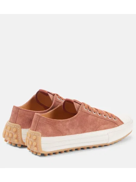 Sneakerși Tod's din piele de căprioară maro