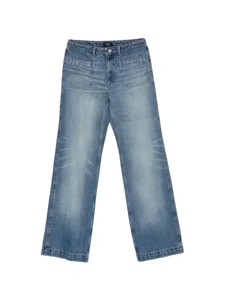 Blugi cu picior larg A.p.c. albastru