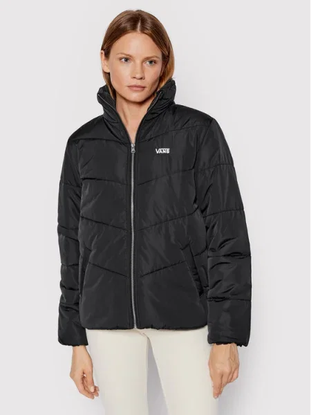 VANS Geacă de primăvară-toamnă / alb negru
