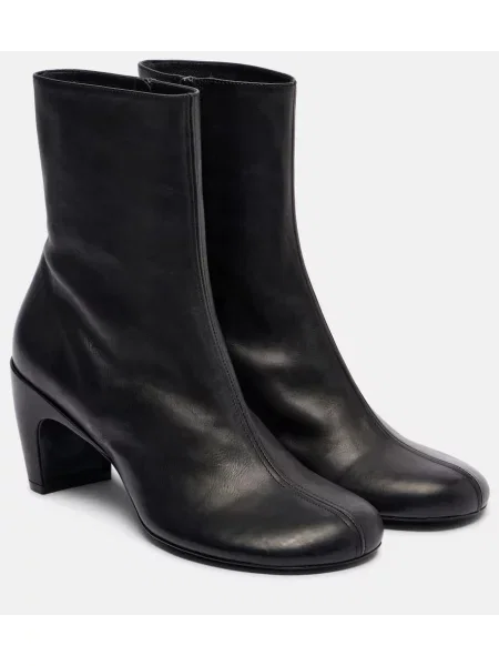 Cizme scurte Dries Van Noten din piele negru