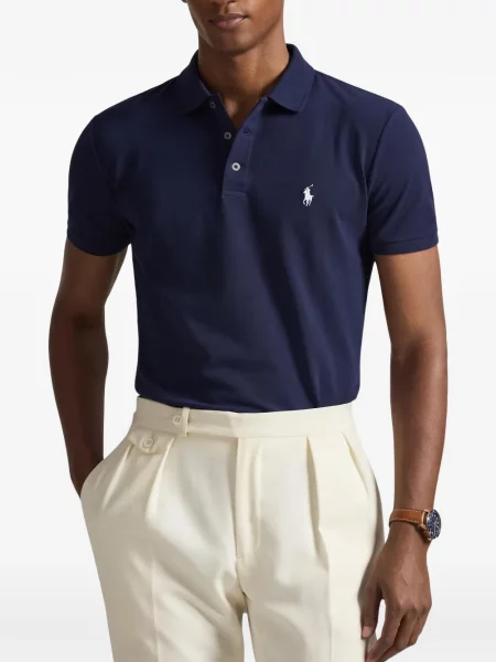 Pletena prugasta vesta Polo Ralph Lauren plava