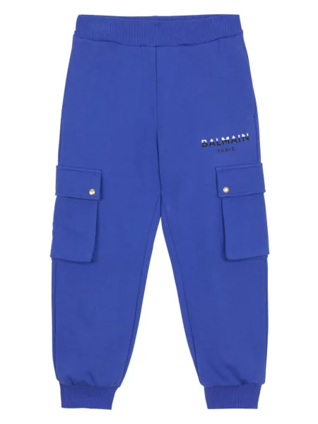 Spodnie dziecięce Balmain niebieskie