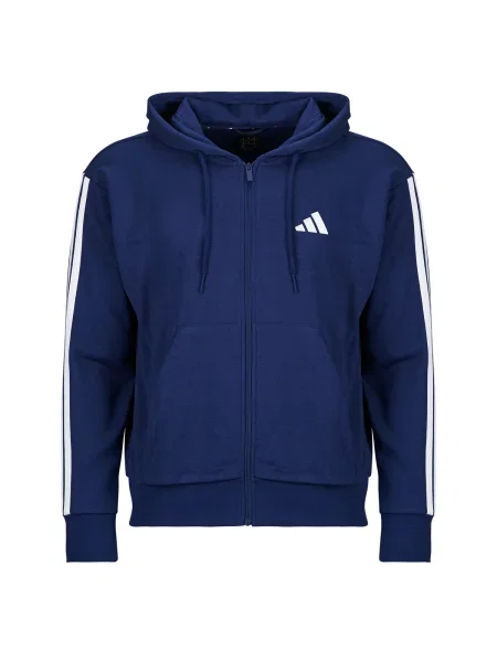 Frotir jakna Adidas s črtami modra