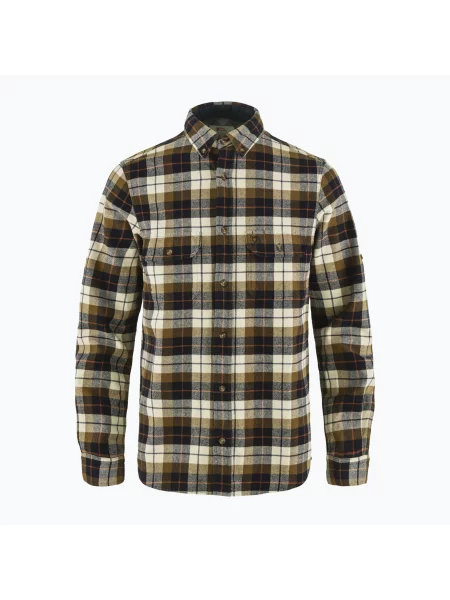 Мъжка риза Fjällräven Singi Heavy Flannel chalk white/dark navy бяло