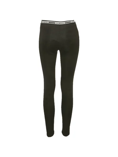 Leggings Sandro cu autograf negru